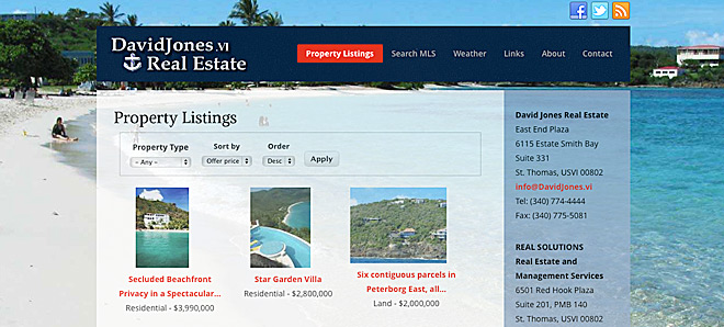 St. Thomas Virgin Islands Real Estate