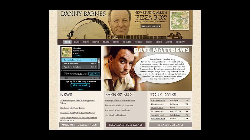 Danny Barnes website