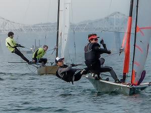 Henry and Simon racing 29'ers at Richmond Yacht Club Henry and Simon racing 29'ers at Richmond Yacht Club
