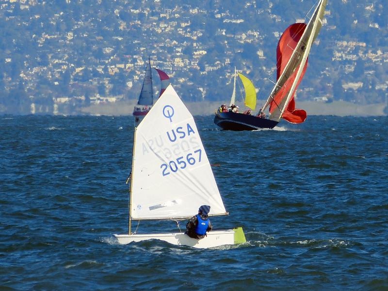 Simon racing at the St. Francis on the San Francisco Cityfront