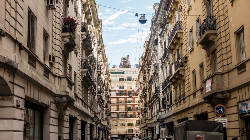 Buenos Aires - Symmetrical Street in Monserrat