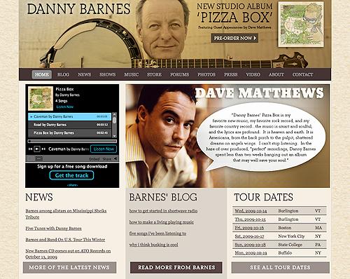 Danny Barnes website