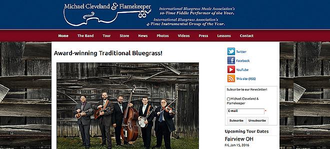 Michael Cleveland and Flamekeeper Band - Bluegrass fiddle music Michael Cleveland and Flamekeeper Band - Bluegrass fiddle music