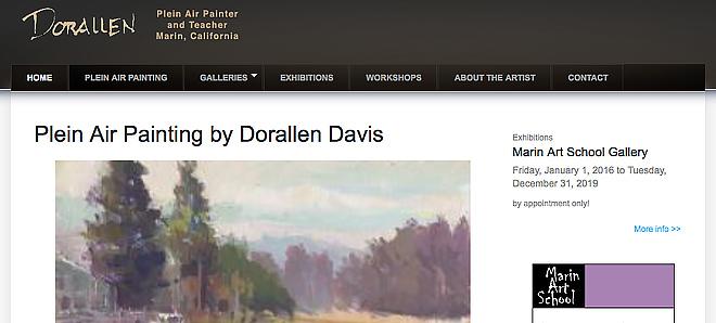 Dorallen Davis - Plein Air painter in Marin, California