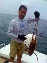 Kirk "Aquaman" Boeger terrorizes the local lobster population