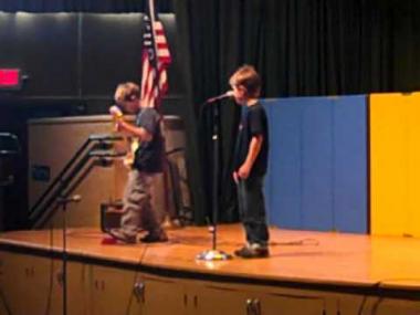 Embedded thumbnail for Heat 9 performs Back In Black at Lum School talent show